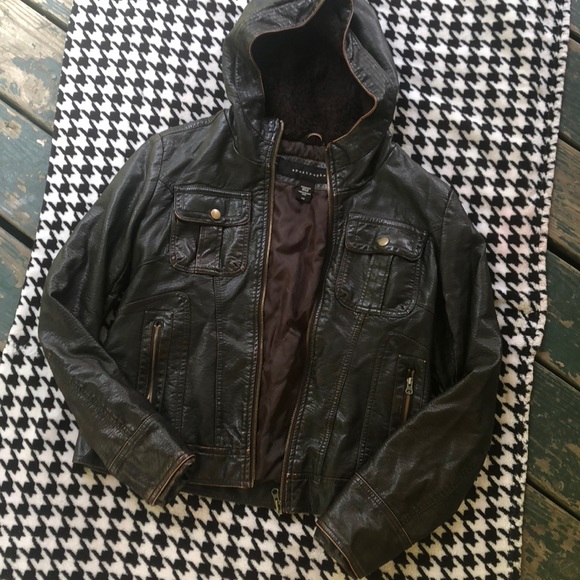 Apostrophe Jackets & Blazers - Faux Leather Jacket